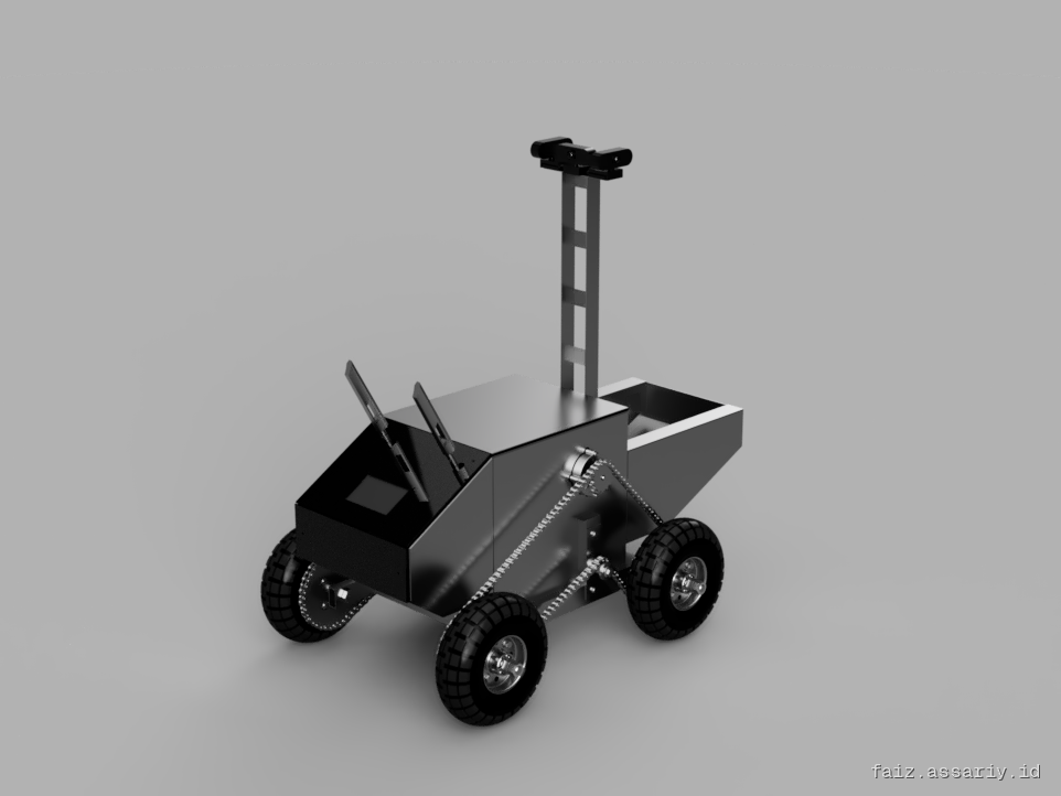 Fusion 360 isometric render of the ANTRAC 1.0 assembly.